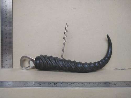 Vintage! Springbok Horn - Dual Bottle Opener / Corkscrew