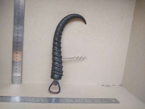 Vintage! Springbok Horn - Dual Bottle Opener / Corkscrew