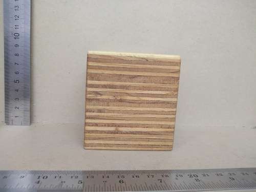Vintage! Baltic Birch Plywood Cube- Set Of 3 Tealight Candle Holders