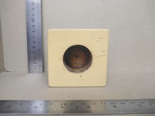 Vintage! Baltic Birch Plywood Cube- Set Of 3 Tealight Candle Holders