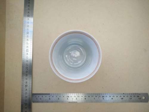 Vintage! Studio Pottery - Denim Blue - Cave Drawing Design - Signed