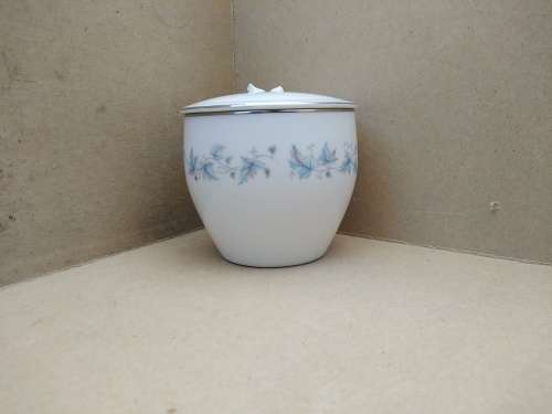 Vintage! Japan - Noritake Concord (Platinum Trim) - Mini Sugar Bowl With Lid (Handle Broken)