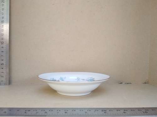 Vintage! Japanese - Nagoya Fine China - Blue Rose - Rim Fruit Bowl