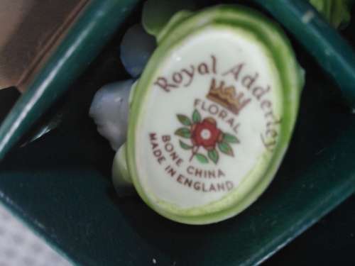 Vintage! 7 x Royal Adderley Floral Place-Name Card Holders