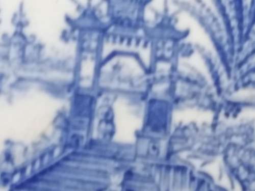 Vintage! Finlandia - Arabia Soumi - Blue Landscape Scene - Decorative Plate