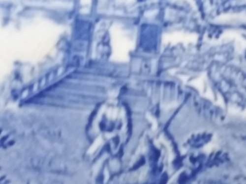 Vintage! Finlandia - Arabia Soumi - Blue Landscape Scene - Decorative Plate