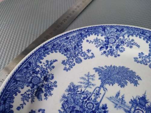 Vintage! Finlandia - Arabia Soumi - Blue Landscape Scene - Decorative Plate