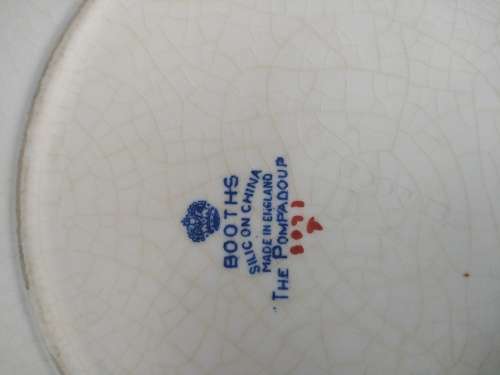 Vintage! England - BOOTHS - The Pompadour - Decorative Plate