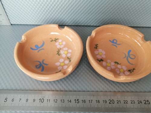 Vintage! Clay Art Studio Pottery - Ashtrays