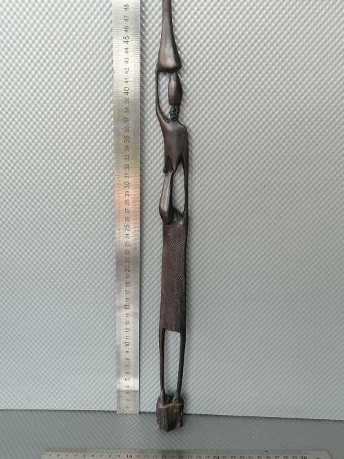 Africana! Malawi - Hand-Carved - Ebony Wood - Tall Skinny Woman