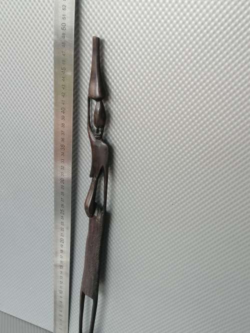 Africana! Malawi - Hand-Carved - Ebony Wood - Tall Skinny Woman