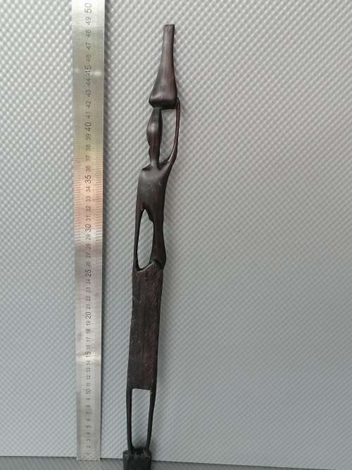 Africana! Malawi - Hand-Carved - Ebony Wood - Tall Skinny Woman