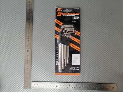 CRAZY R1 - Turn Heads! - 9 Piece Torks and 9 Piece Ball and Hex Key (FT Tools)
