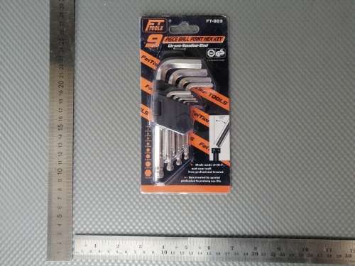 CRAZY R1 - Turn Heads! - 9 Piece Torks and 9 Piece Ball and Hex Key (FT Tools)