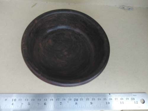 Africana! Hand Made - Small Carved Wooden Bowl - Giraffe / Rhino / Elephant