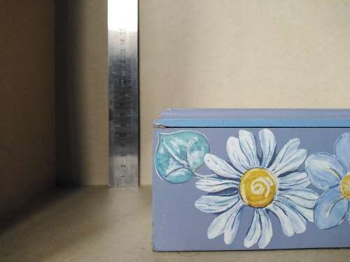 Vintage! Blue Decoupage Jewelry / Trinket / Keepsake Box