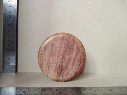 Vintage! Rustic Wooden Coaster Set Of 6 With Holder