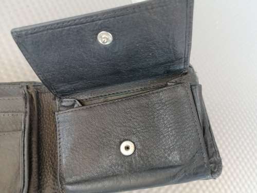 Vintage `POLO` Branded Black Leather Wallet.