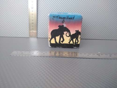 Africana! Handmade Handpainted Candle From Swaziland - Southern Africa