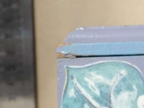 Vintage! Blue Decoupage Jewelry / Trinket / Keepsake Box