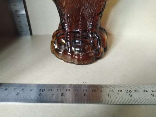 Vintage! Gold / Amber Eagle Decanter