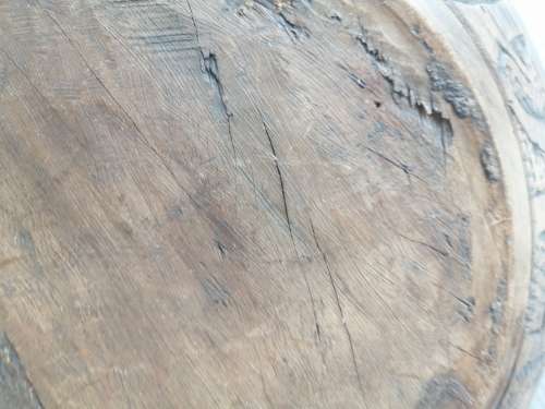 African - Hand Made - Medium - Hand Carved - Wooden Bowl - Elephant Design