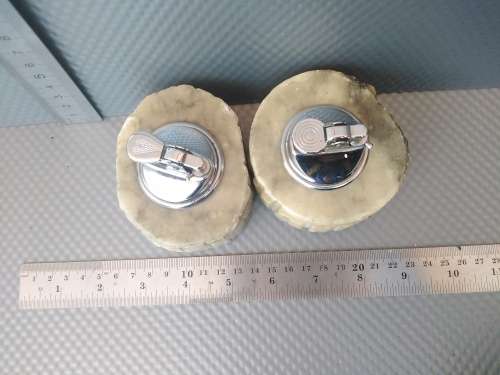 Vintage! Set Of Marble Table Lighters