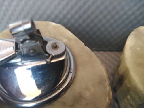 Vintage! Set Of Marble Table Lighters