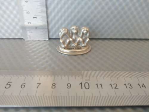 Vintage! Three Wise Monkeys Miniature For Printers Tray