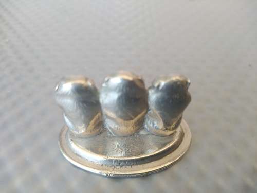 Vintage! Three Wise Monkeys Miniature For Printers Tray