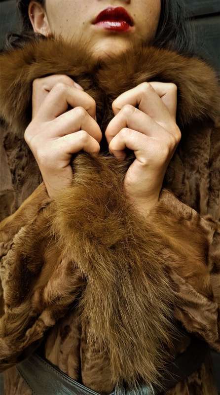 Vintage! 1980`s Mink Coat Deep Rich Chocolate Brown - REDUCED!