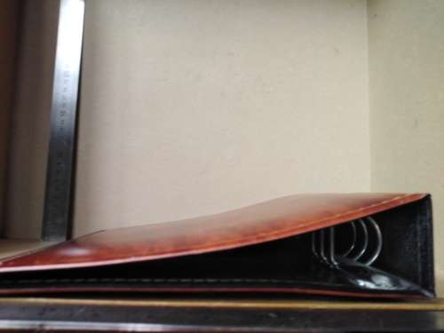 Vintage! Munzen Leather 6 Ring Binder / Coin Album