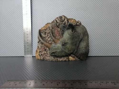 Africana! - Resin / Stone Composite - Hyper-Realistic - Rhino