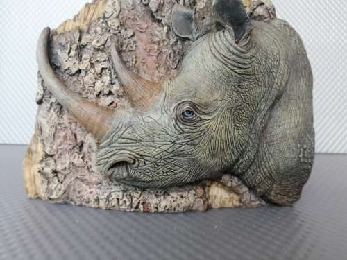 Africana! - Resin / Stone Composite - Hyper-Realistic - Rhino
