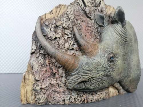 Africana! - Resin / Stone Composite - Hyper-Realistic - Rhino