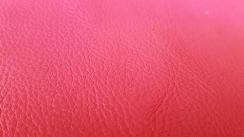 Faux Pink Leather - Coin Purse  - Rectangle Shaped Pouch Bag