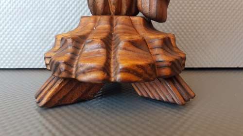 Unique! Vintage! Spanish Mid-Century Brutalist - Large Hand-Carved - Candle Holder