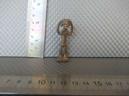 Africana! Ghana - Akan/Ashanti - Mrammou - Bronze Goldweight  - Man Holding His Head