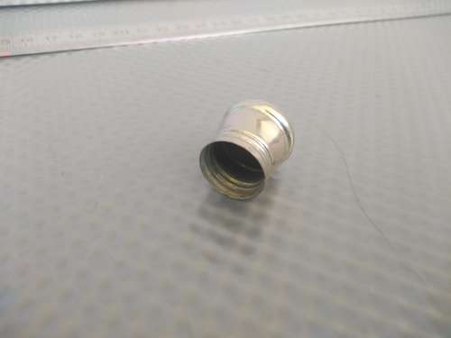 Vintage! Miniature Bullet Glass Perfume Bottle With Screw On Cap.
