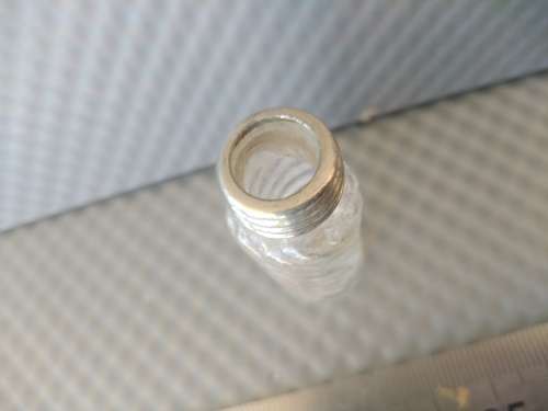 Vintage! Miniature Bullet Glass Perfume Bottle With Screw On Cap.