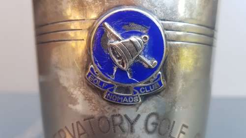 Vintage! Silver Plated - Trophy Beer Mug - Golf Club Nomads