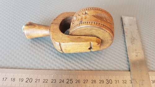 Antique! English - Treen - Butter / Pastry Roller