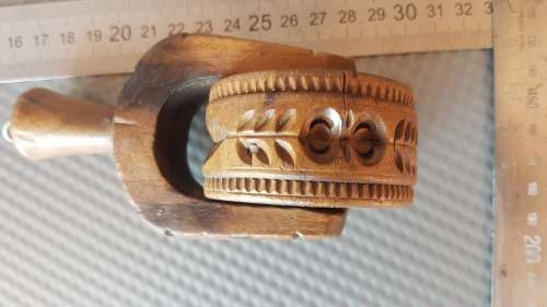 Antique! English - Treen - Butter / Pastry Roller
