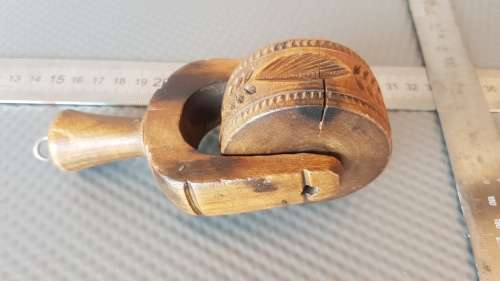 Antique! English - Treen - Butter / Pastry Roller