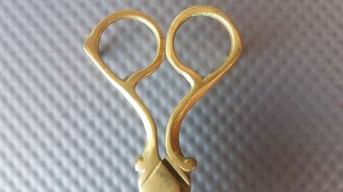 Vintage! English - Brass  - Candle Snuffer - Wick Scissors
