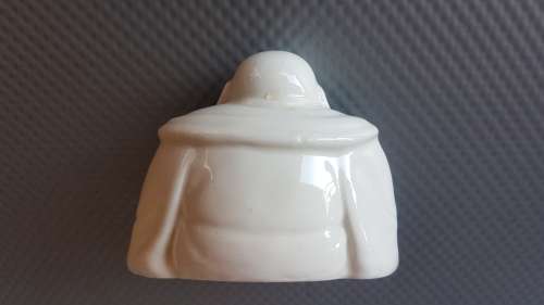 Vintage! Chinese - Feng Shui - Blanc De Chine Style - Sitting Laughing Buddha