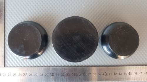 Antique! Victorian - Real Ebony - Hand Made - Round Turned Wooden - Trinket Set
