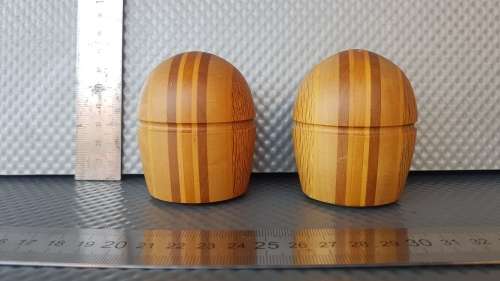 Vintage! - New Zealand Timber Arts - Salt And Pepper Shakers