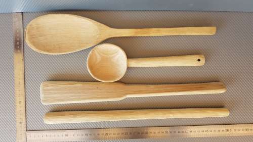 Vintage!  Set Of Various Wooden African Utensils