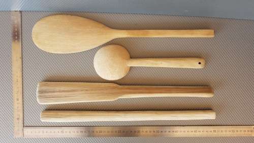 Vintage!  Set Of Various Wooden African Utensils